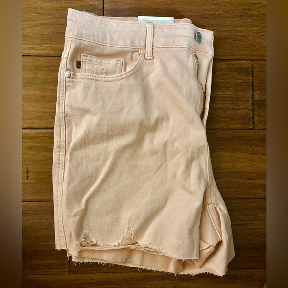 Judy Blue Pale Pink High Waist Jean Shorts - Picture 3 of 6